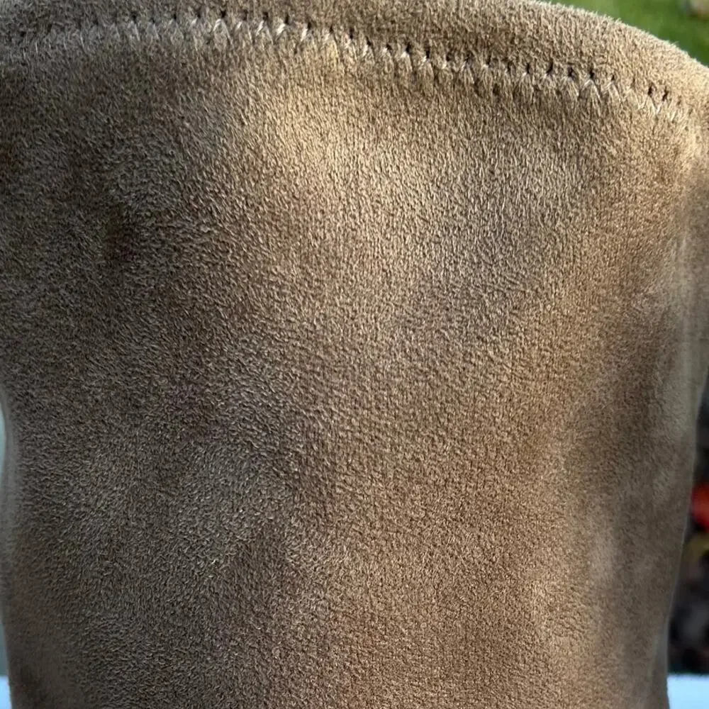 Steve Madden Rocking Taupe Faux Suede Over Knee Boots Women's 8.5